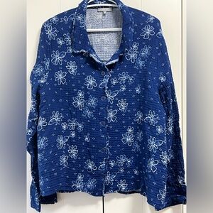 NWT Habitat Waffle Cotton Blouse size XL